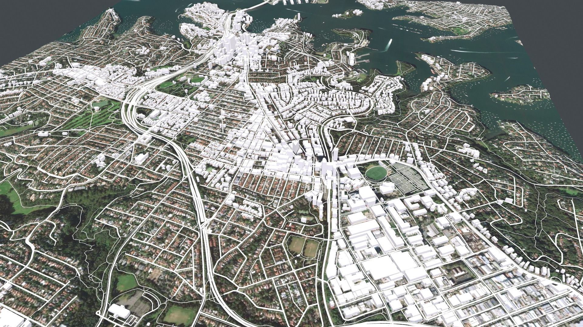 Cityscape North Sydney Australia 3D model_5