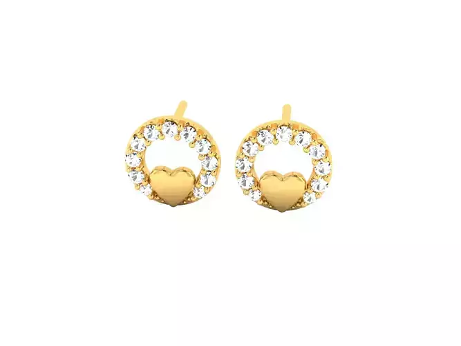 Stud Heart Earring