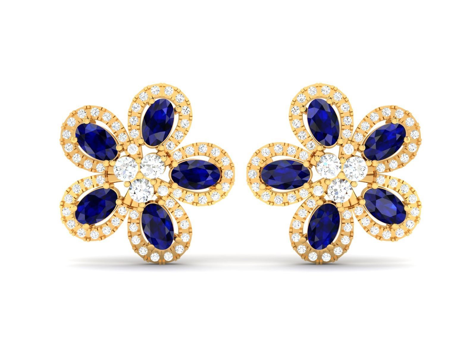 Stud Earring 3D print model_9