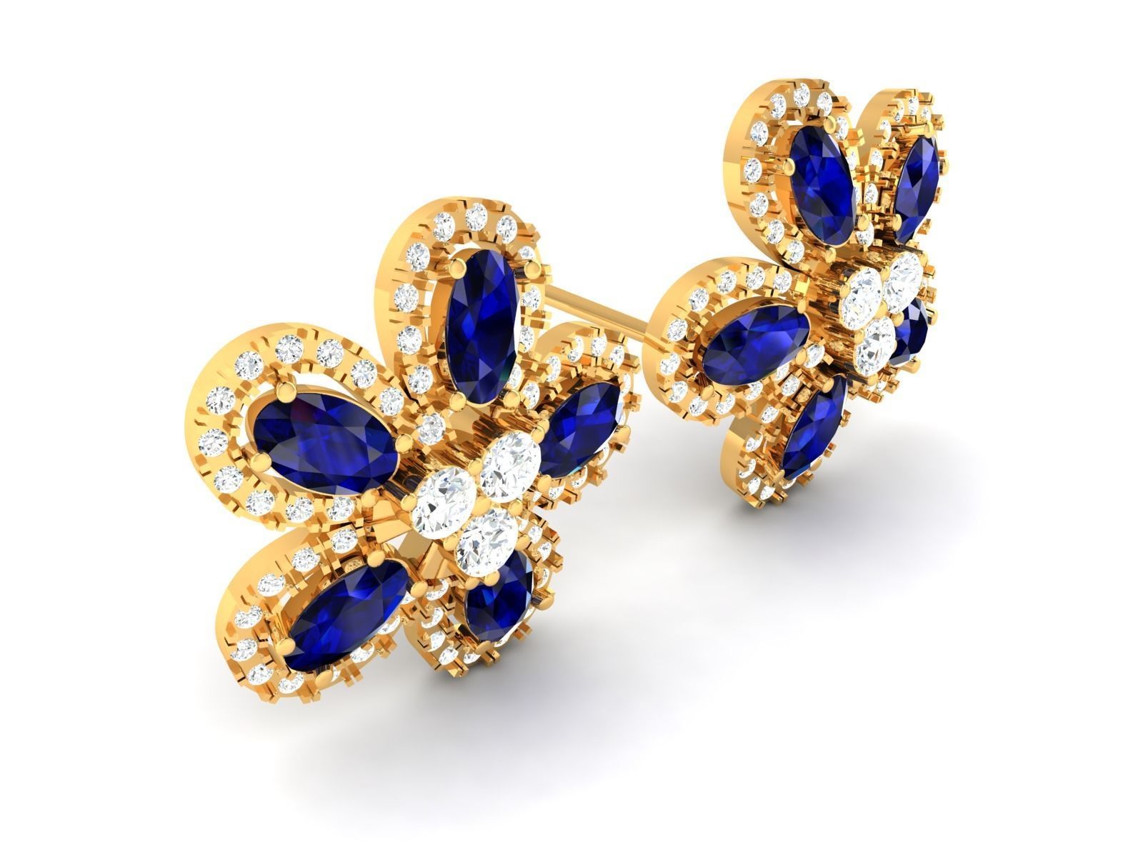 Stud Earring 3D print model_8