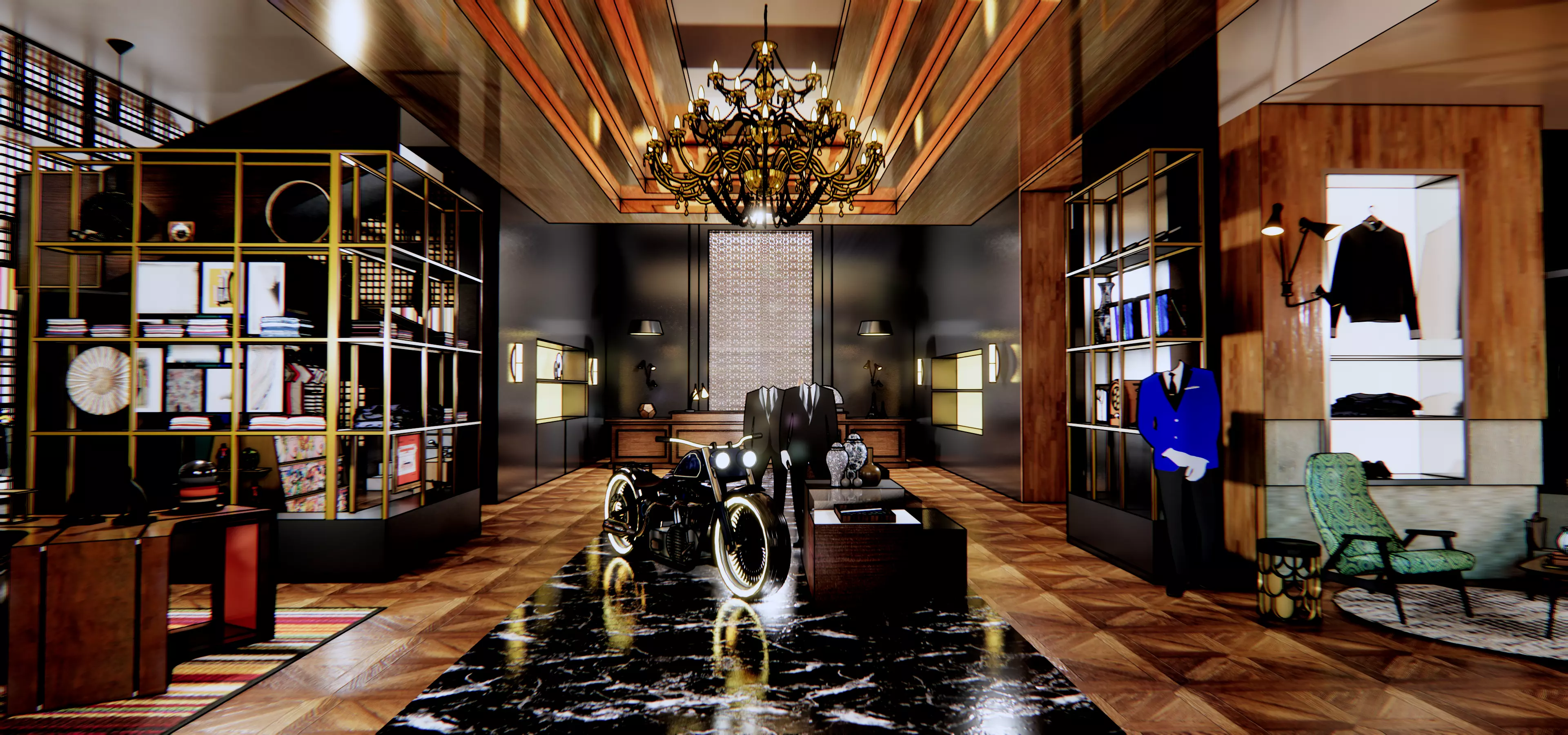 clothing shop 3D model_0