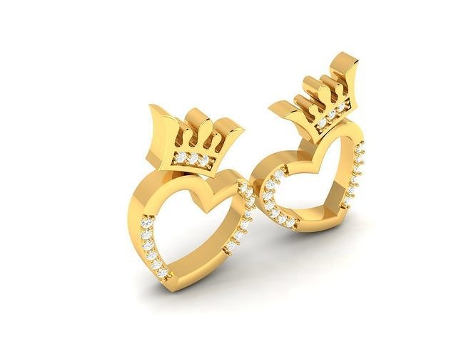Heart Earring 3D print model