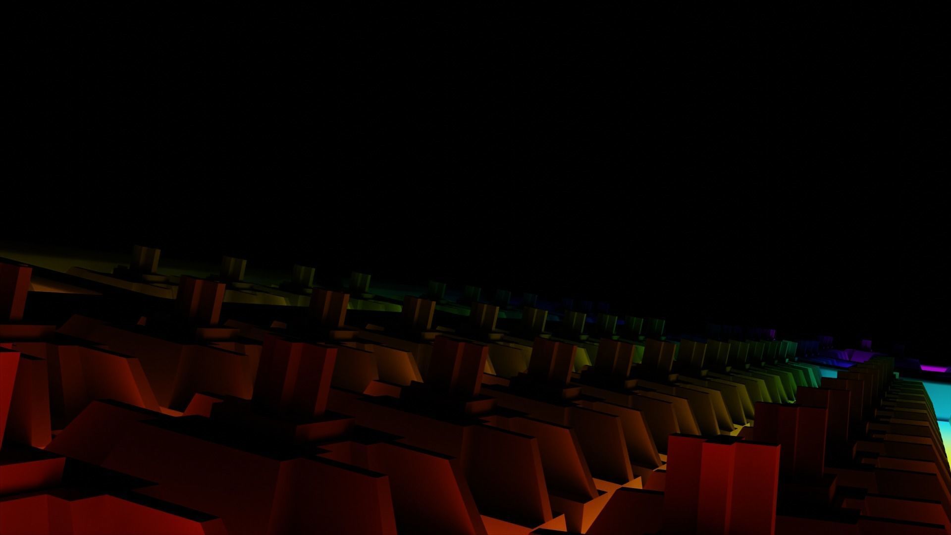 Unbranded Mechanical Keyboard 3D model_2