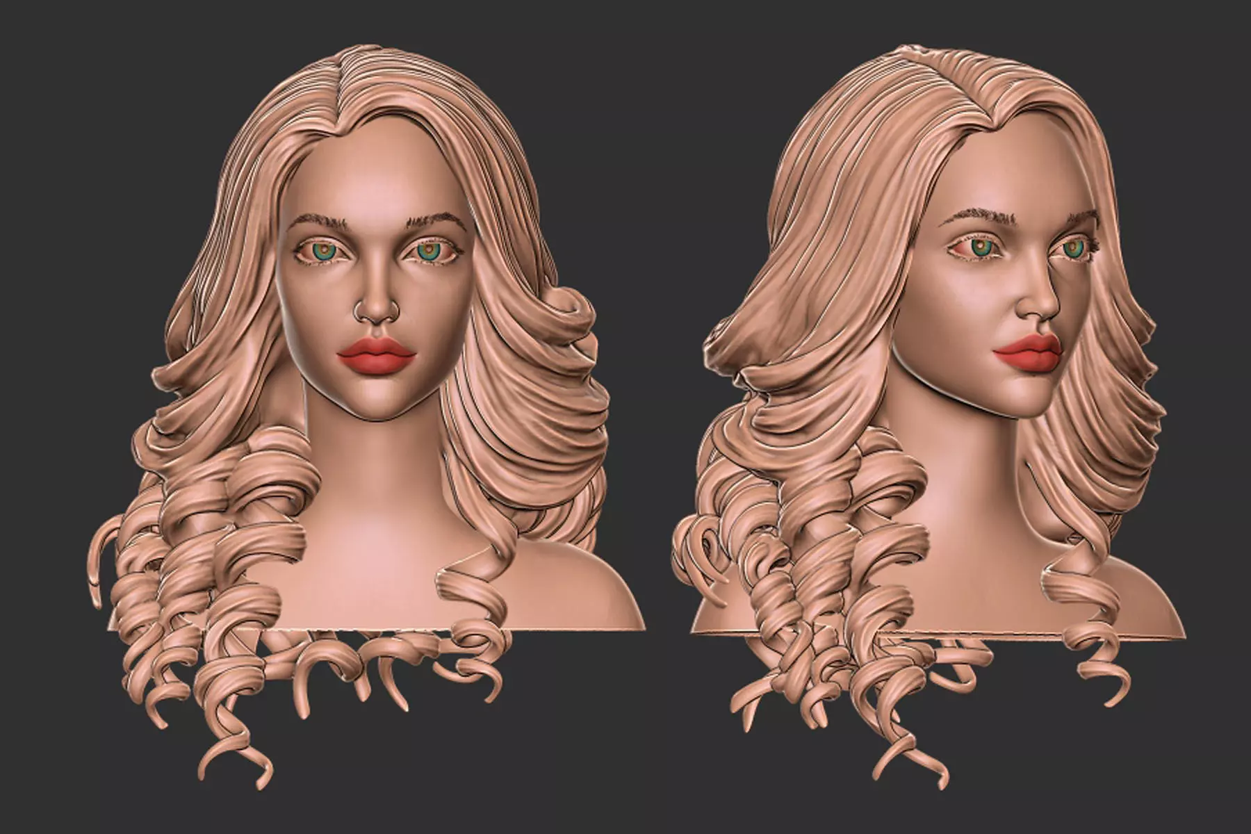 hair 32 3D print model