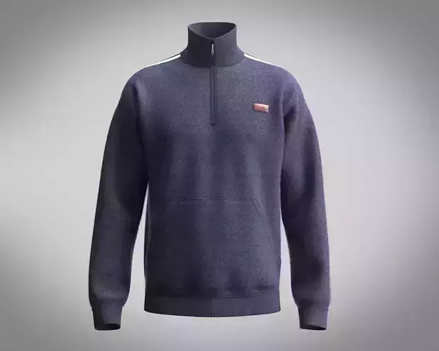 Sweatshirt with Half Zip