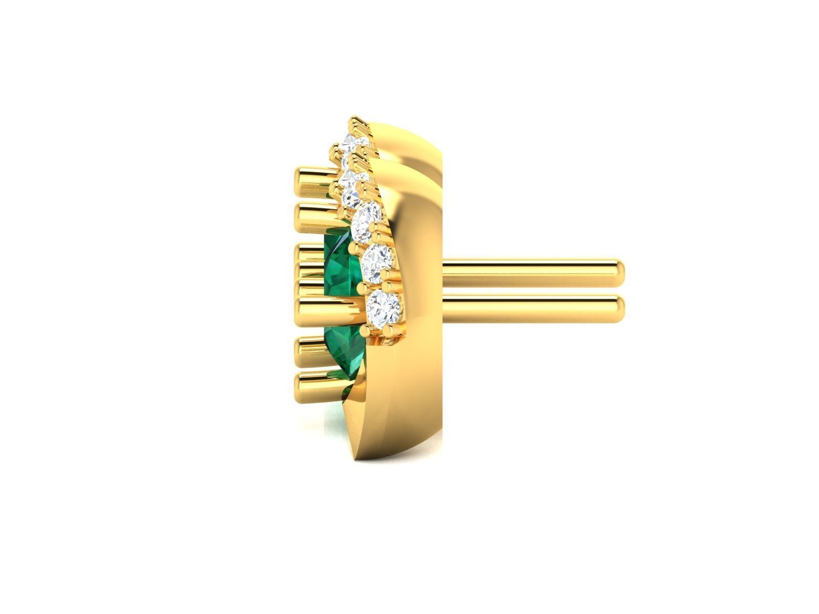 Earring 3Ddm stl obj fbx Render Details 3D print model_12