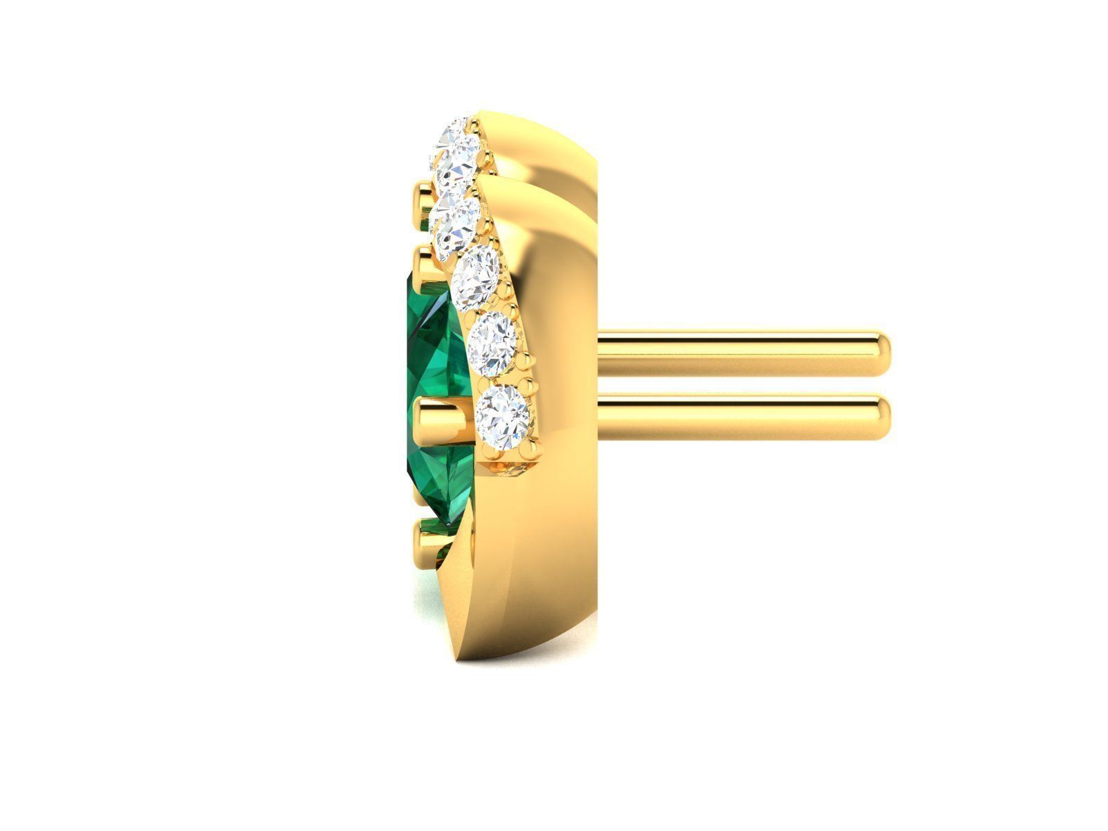 Earring 3Ddm stl obj fbx Render Details 3D print model_5