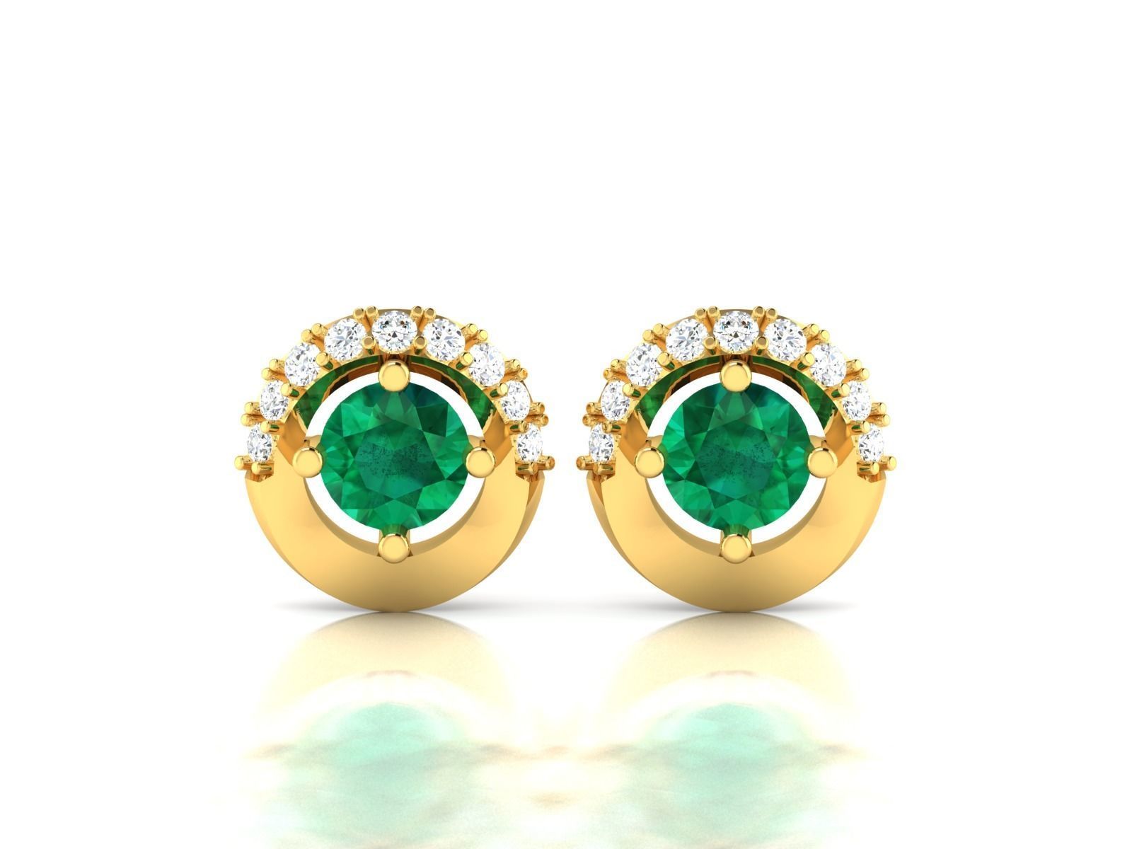 Earring 3Ddm stl obj fbx Render Details 3D print model_10