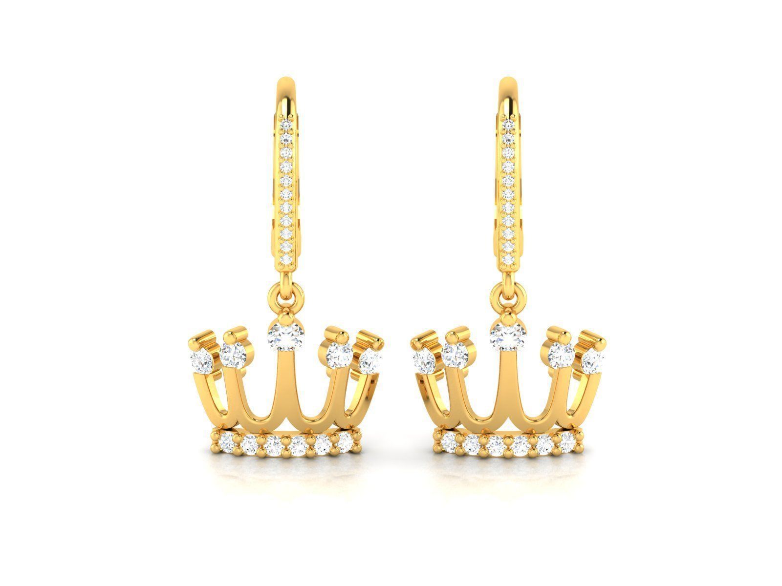 Earring 3Ddm stl obj fbx Render Details 3D print model_9