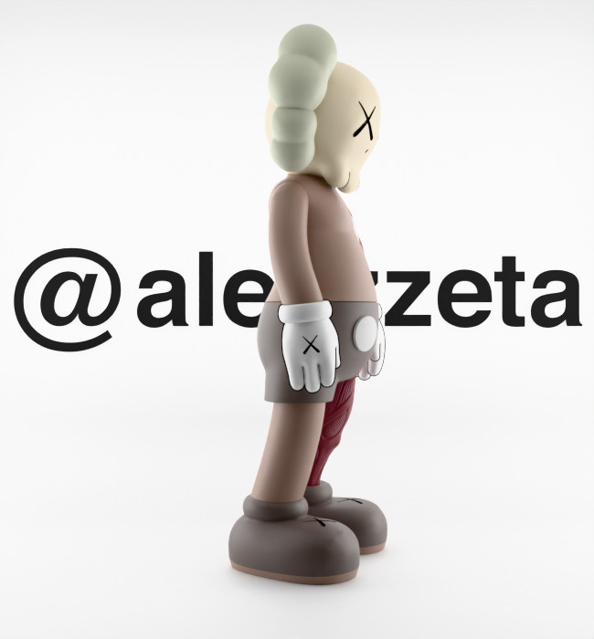 Kaws Flayed Open Companion Textured Low-poly 3D model_30