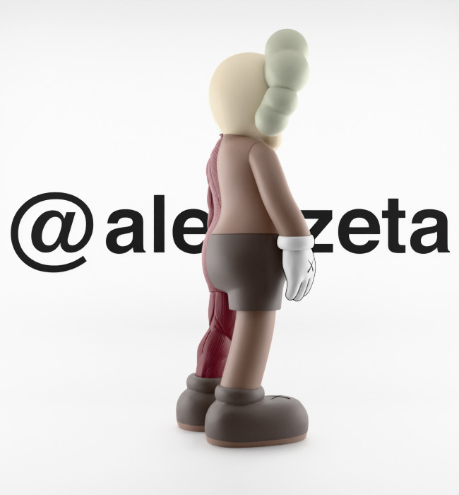 Kaws Flayed Open Companion Textured Low-poly 3D model_25