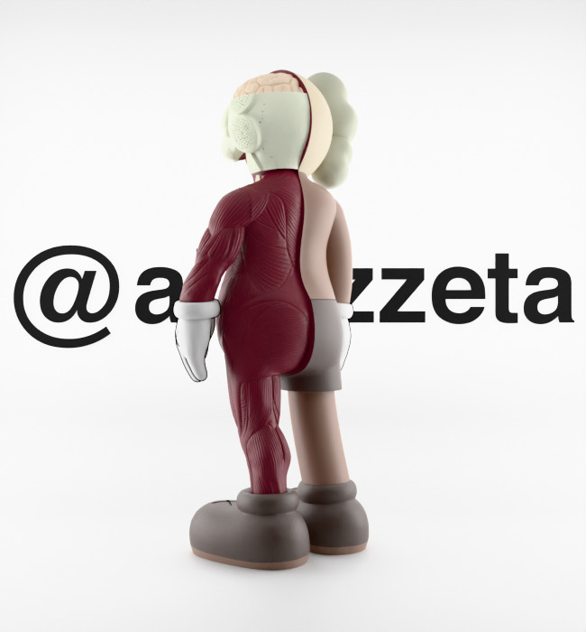 Kaws Flayed Open Companion Textured Low-poly 3D model_15