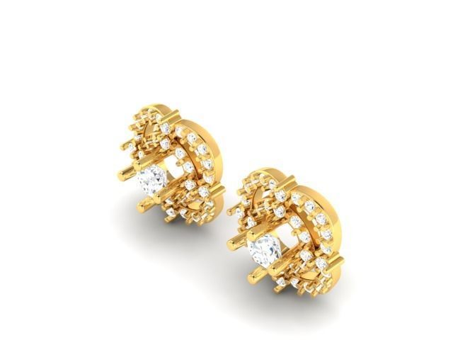 Earring 3Ddm stl obj fbx Render Details 3D print model_12