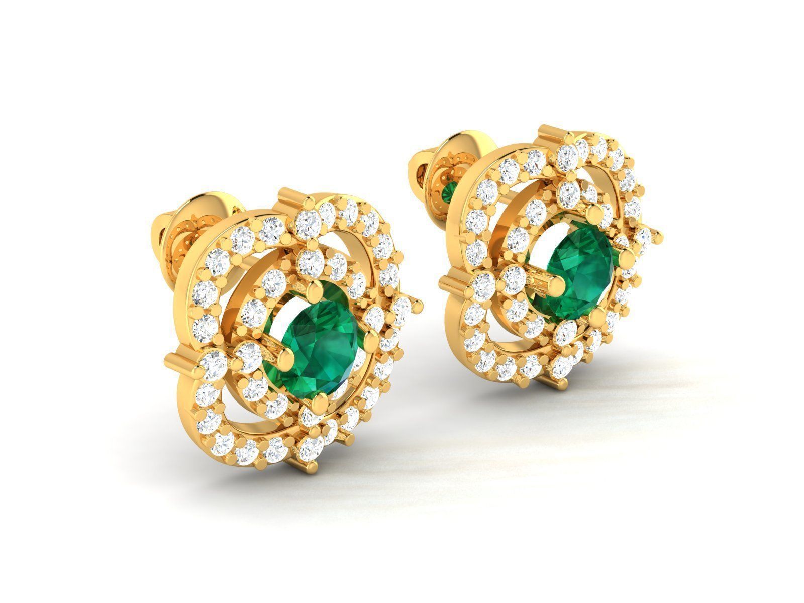 Earring 3Ddm stl obj fbx Render Details 3D print model_2