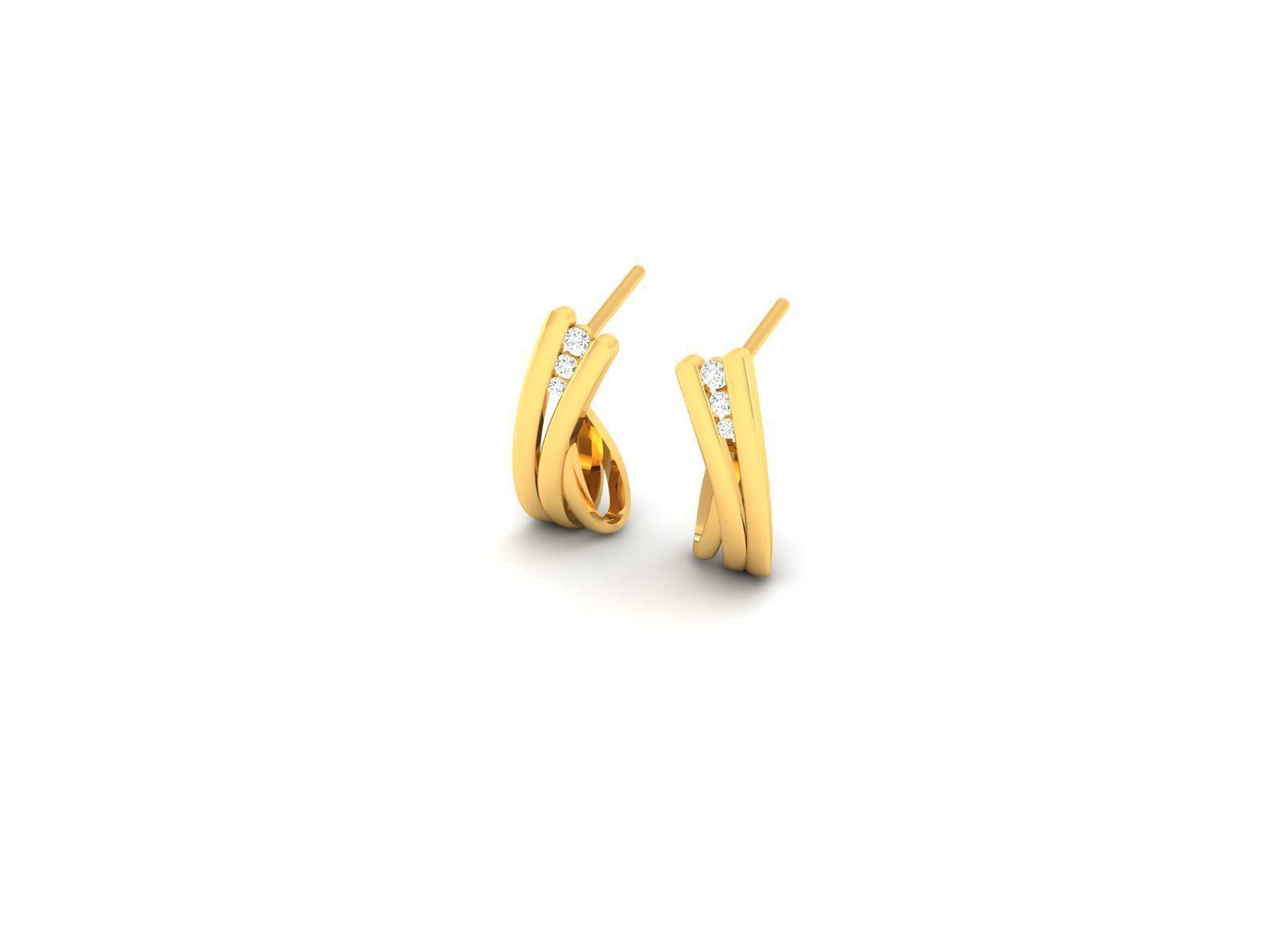 Earring 3Ddm stl obj fbx Render Details 3D print model_6