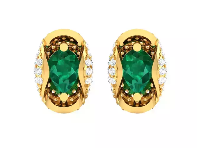 Earring 3Ddm stl obj fbx Render Details