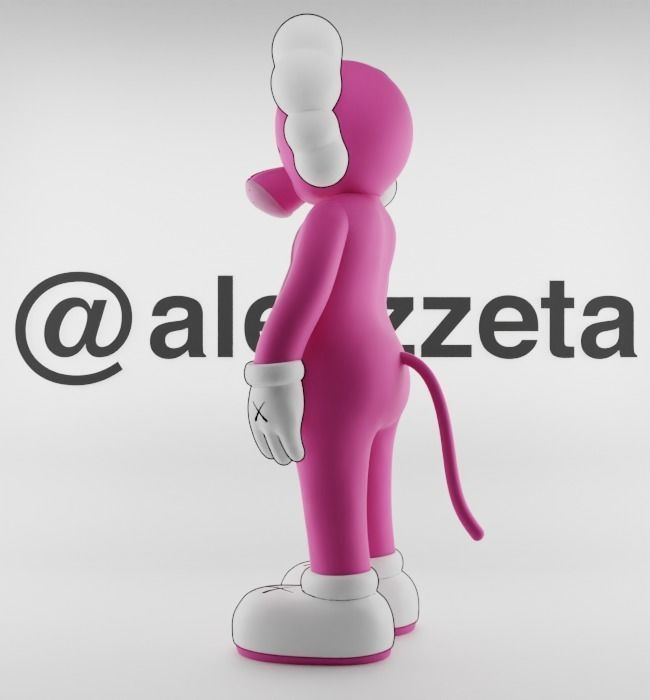 Kaws Pink Panther for Print 3D print model_13