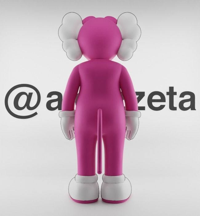 Kaws Pink Panther for Print 3D print model_20