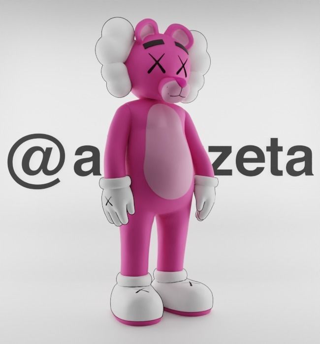 Kaws Pink Panther for Print 3D print model_35