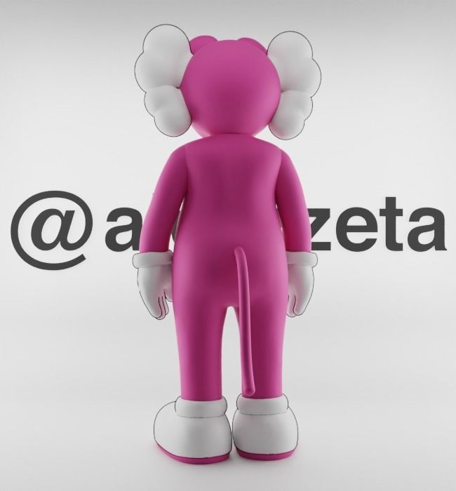 Kaws Pink Panther for Print 3D print model_19
