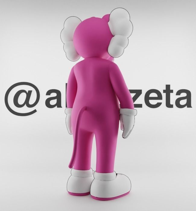 Kaws Pink Panther for Print 3D print model_23