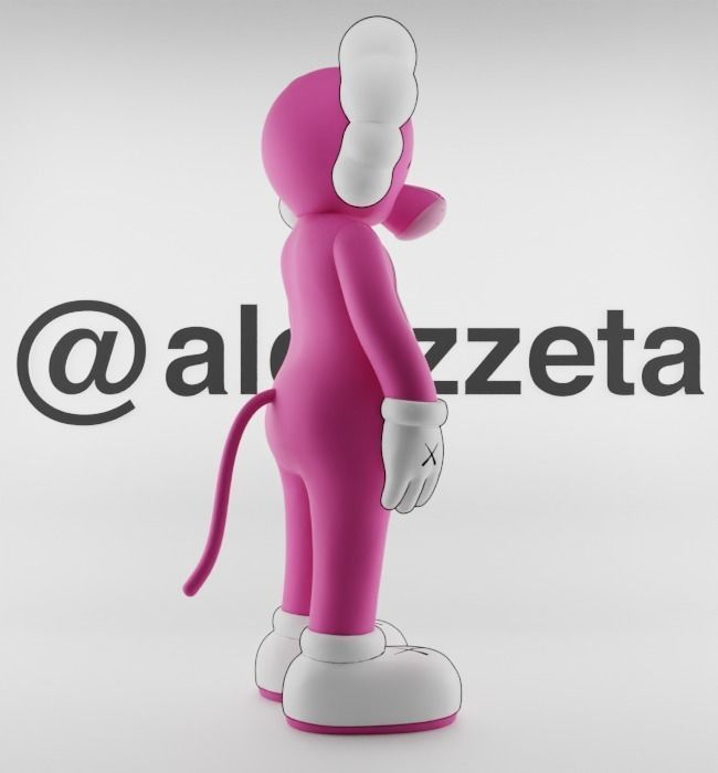 Kaws Pink Panther for Print 3D print model_27