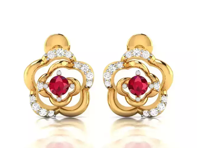 Earring 3Ddm stl obj fbx Render Details