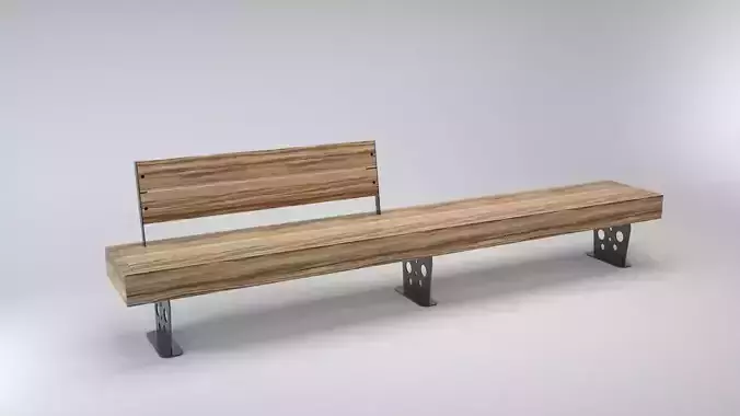 Wooden Long Bench