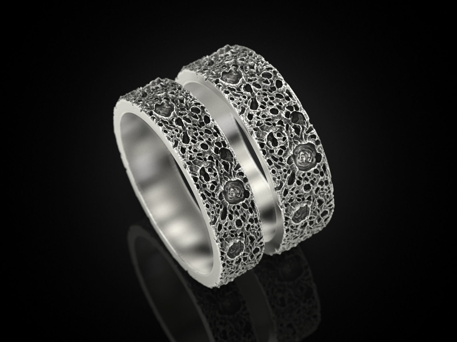 Collection Moon craters ring _2