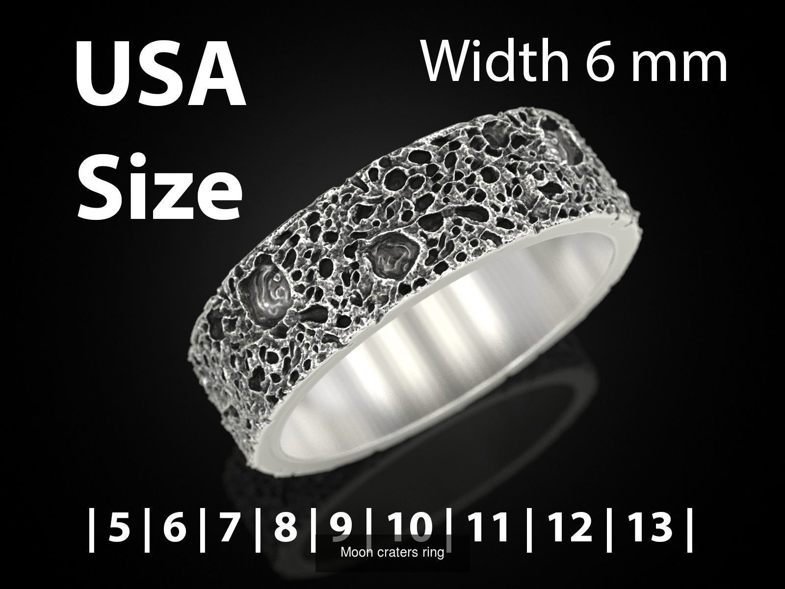 Collection Moon craters ring _4