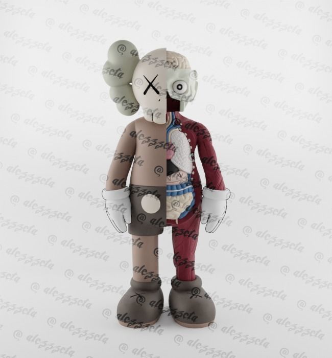 Kaws Pink Panther x Companion x Flayed Open for Print 3D print model_2