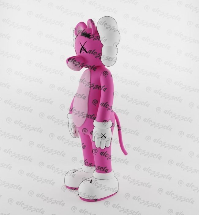 Kaws Pink Panther x Companion x Flayed Open for Print 3D print model_16