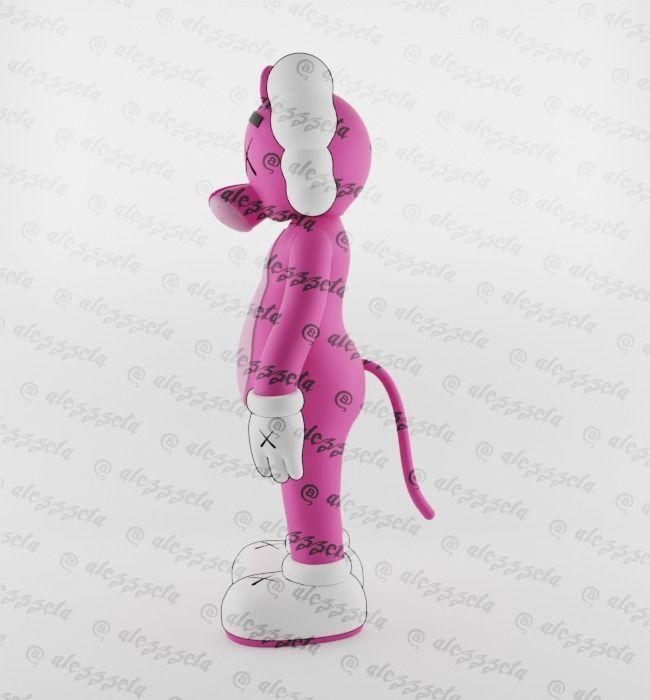 Kaws Pink Panther x Companion x Flayed Open for Print 3D print model_17