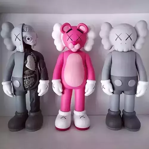 Kaws Companion ピンク オープンエディション KAWS – Companion (open Edition) Blush 2016 Vinyl Figure - Etsy