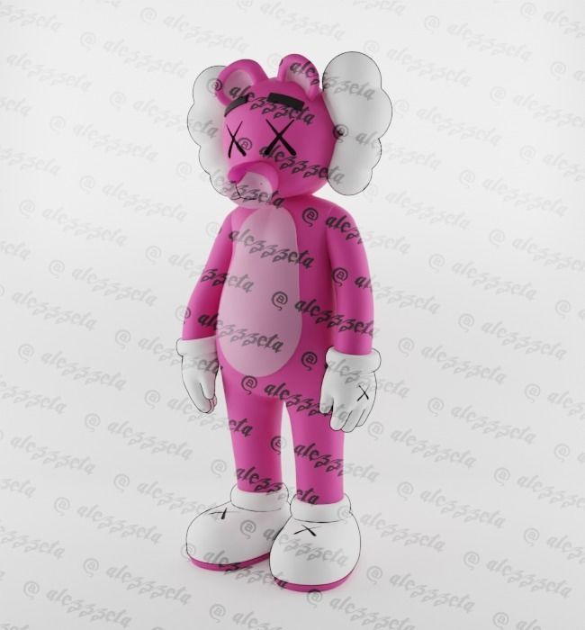 Kaws Pink Panther x Companion x Flayed Open for Print 3D print model_15