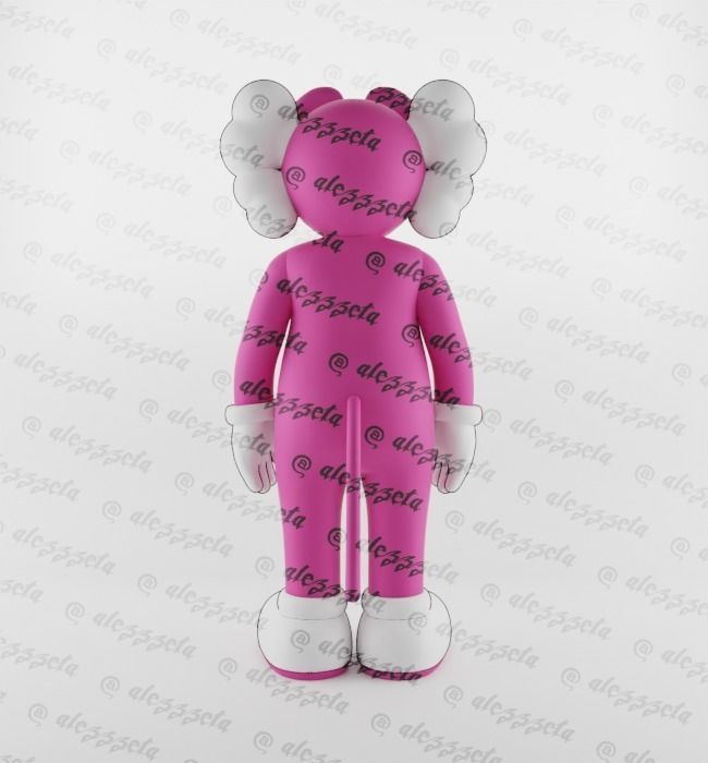 Kaws Pink Panther x Companion x Flayed Open for Print 3D print model_20