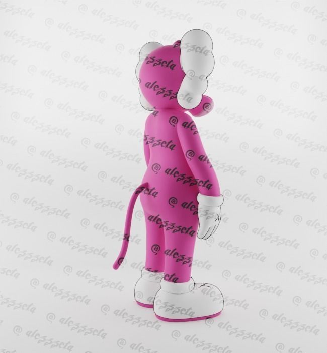 Kaws Pink Panther x Companion x Flayed Open for Print 3D print model_22