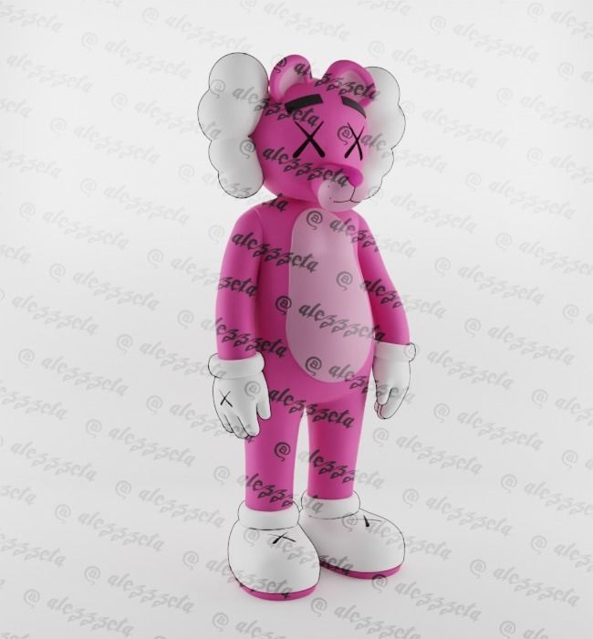 Kaws Pink Panther x Companion x Flayed Open for Print 3D print model_25