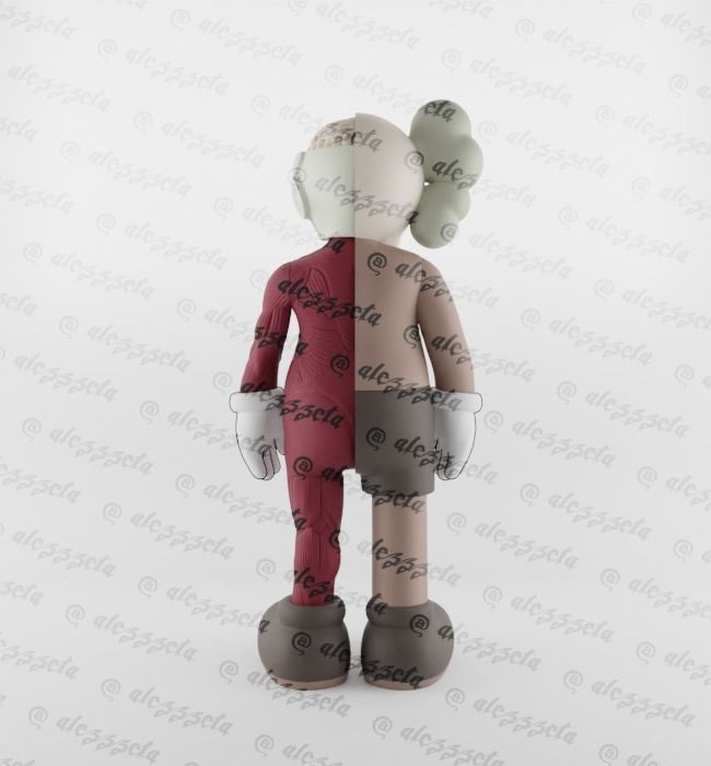 Kaws Pink Panther x Companion x Flayed Open for Print 3D print model_8