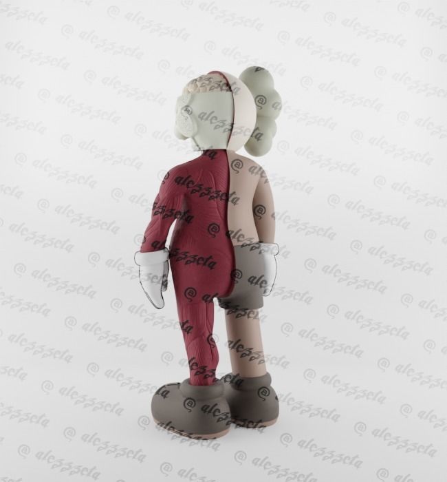 Kaws Pink Panther x Companion x Flayed Open for Print 3D print model_7