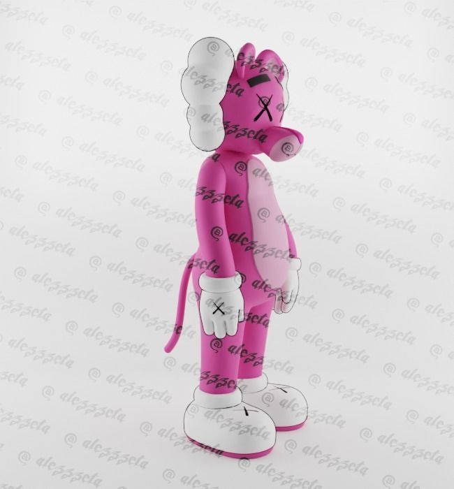 Kaws Pink Panther x Companion x Flayed Open for Print 3D print model_24