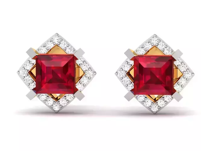 Earring 3Ddm stl obj fbx Render Details