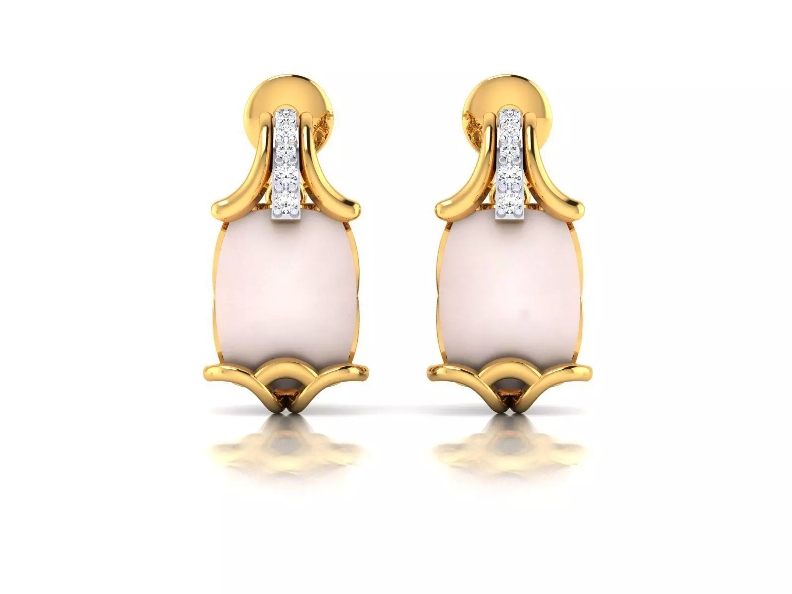 Earring 3Ddm stl obj fbx Render Details 3D print model