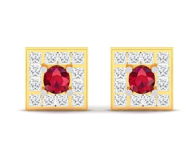 Earring 3Ddm stl obj fbx Render Details 3D print model