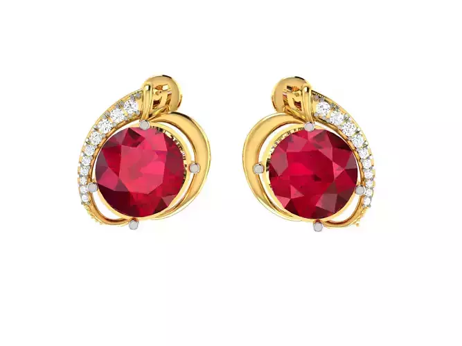 Earring 3Ddm stl obj fbx Render Details