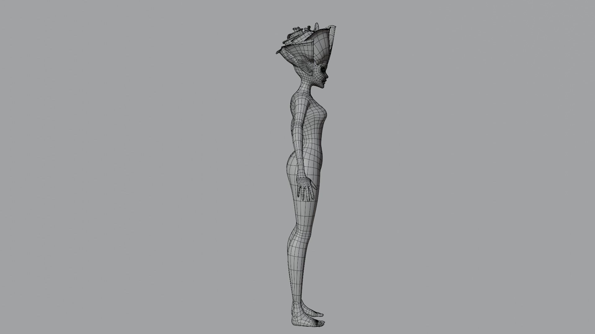Humanoid Rose 3D model_6