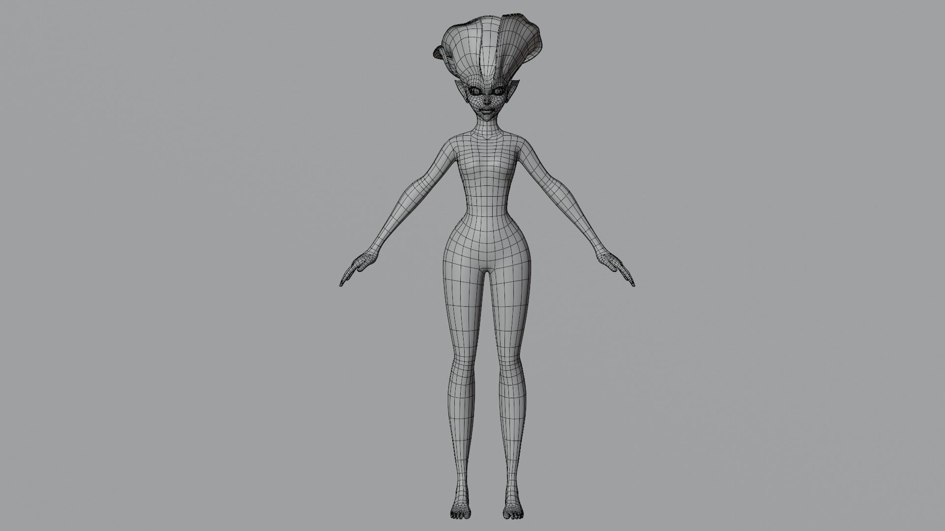 Humanoid Rose 3D model_5