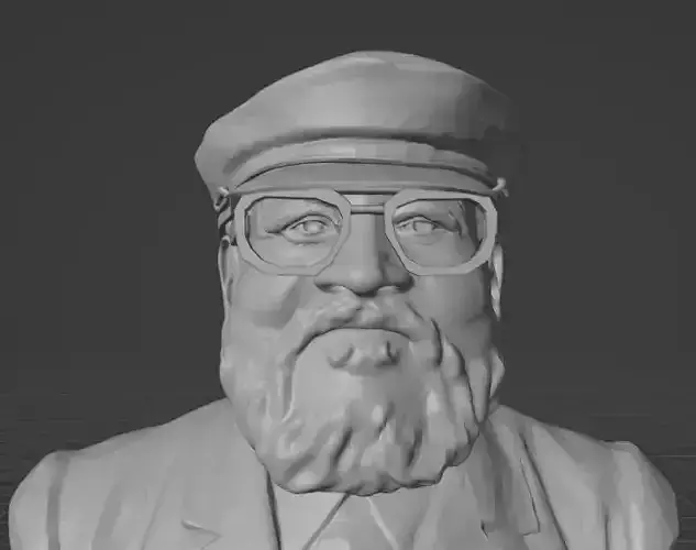 George R R Martin 3D print model