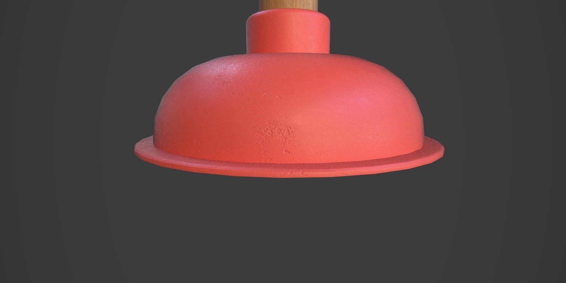 Toilet Plunger Low-poly 3D model_2