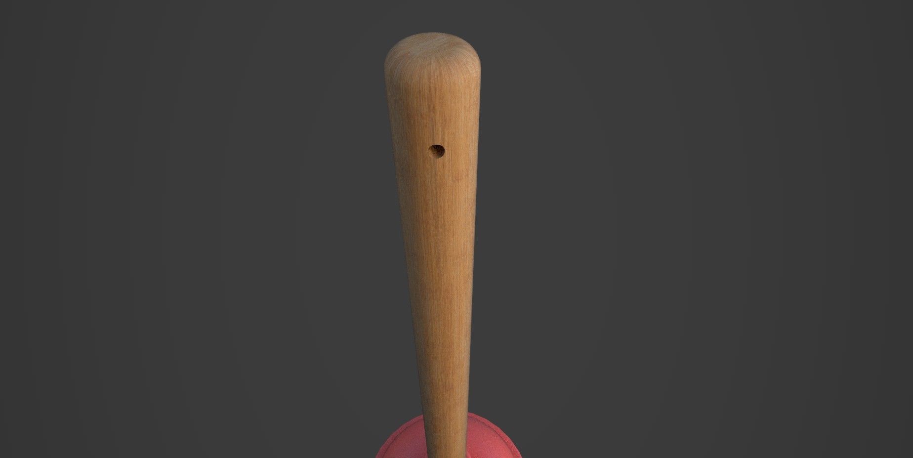 Toilet Plunger Low-poly 3D model_4